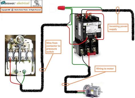 pressure switch wiring diagram for air compressor 